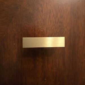 Set of 6 Heavyweight Brushed Gold Drawer Pulls